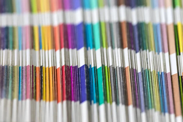 Sampler av pantone-färger. — Stockfoto