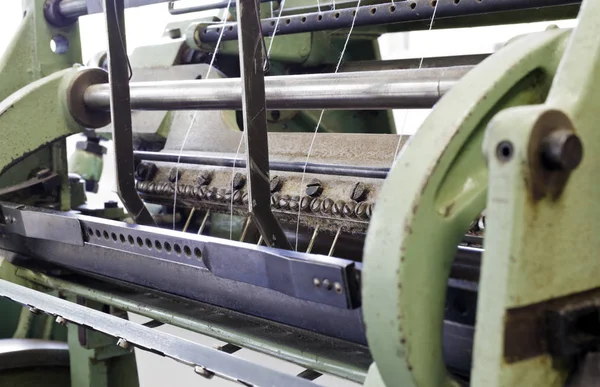 Machine for stitching book pages. Elements of the machine. — Stock Photo, Image