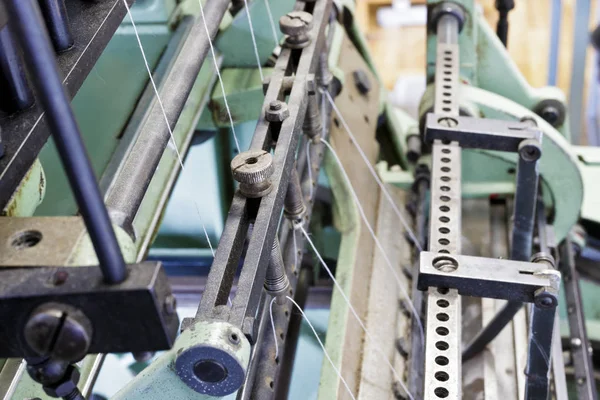 Machine for stitching book pages. Elements of the machine. — Stock Photo, Image