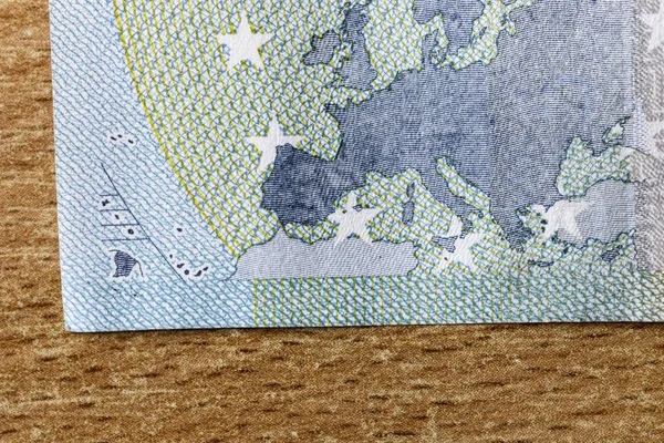 Cinco euros. Macro . — Fotografia de Stock