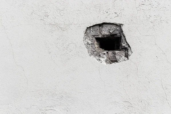 Hole in wall.