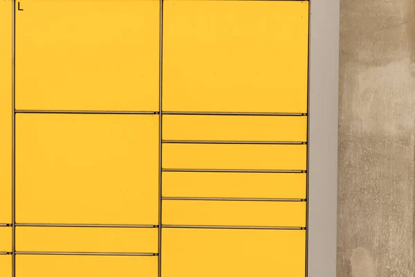 Post Office Box Yellow Post Box Rentals Post Box Lockers — Stock Photo, Image