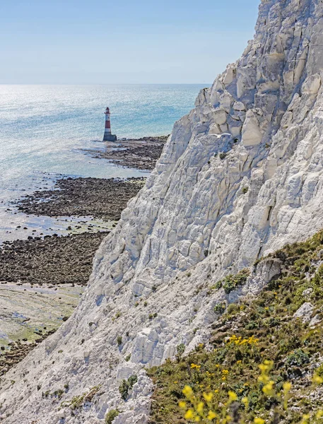 夏のビーチヘッド灯台 — ストック写真