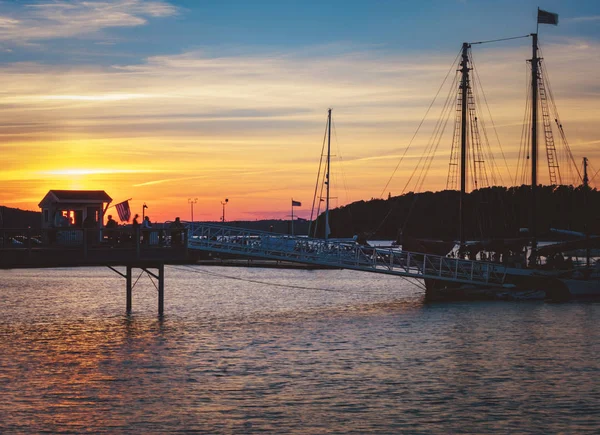 Bar Hafen Maine Bei Sonnenuntergang — Stockfoto