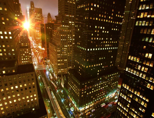 Berufsverkehr Auf Der Straße New York City — Stockfoto