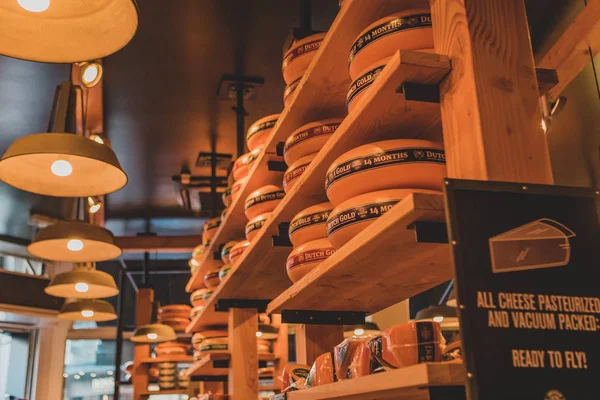 Местный сырный магазин в Голландии — стоковое фото