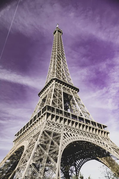 Плакат с Эйфелевой башней, Париж — стоковое фото