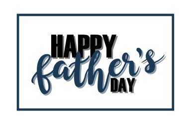 Mutlu babalar günü metin tasarım. Vektör hat. Şablon yazı posterler, el ilanları, pazarlama, tebrik kartları için afiş 