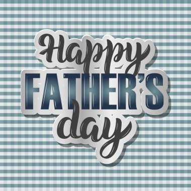 Babalar günü tatil için vektör logo. El ile Işıklar anahat yazı kabataslak. Tebrik kartları, poster, afiş için mutlu babalar günü şablonu.