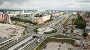 Şehrin yüksekliğinden görüntüle