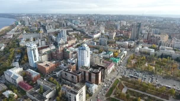 Вид з висоти міста — стокове відео