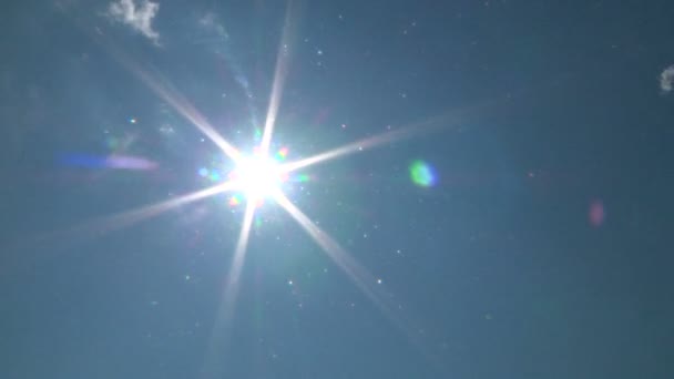 Panorama du ciel sur le champ de l'orge mûre — Video