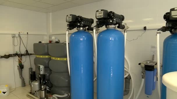 The pumping installation of the fine filtration — Stock Footage The pumping installation of the fine filtration Royalty Free Stock Video