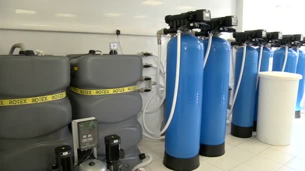 The pumping installation of the fine filtration — Stock Video