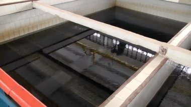 Pompa filtresi istasyonu çalışması için su arıtma