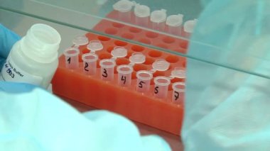 Biyolojik malzeme örnekleri ile araştırma kadın