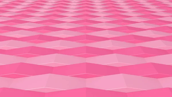 Close Dari Pink Bentuk Geometris Pola Abstrak Latar Belakang Render — Stok Foto