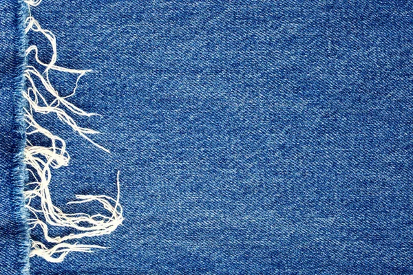 Piękna Niebieska Tkanina Denim Bliska Może Być Używany Jako Tło — Zdjęcie stockowe
