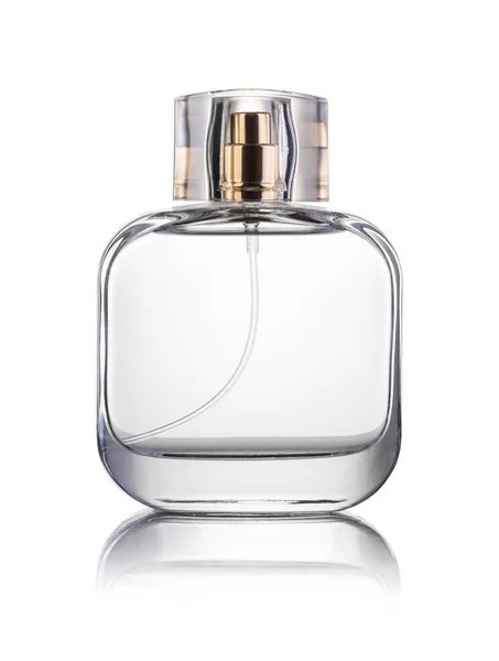 Fles Parfum Een Witte Achtergrond — Stockfoto