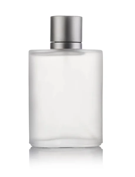 Garrafa Perfume Sobre Fundo Branco — Fotografia de Stock