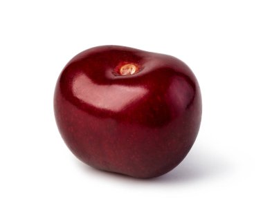 beyaz arkaplanda izole kirazlar