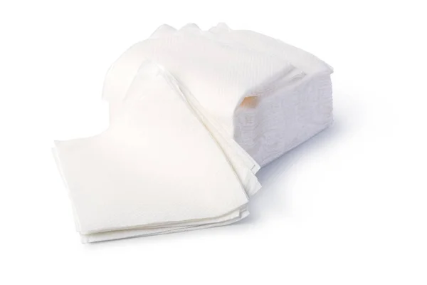 Paper Napkin Isolated White Background — Stock Photo, Image