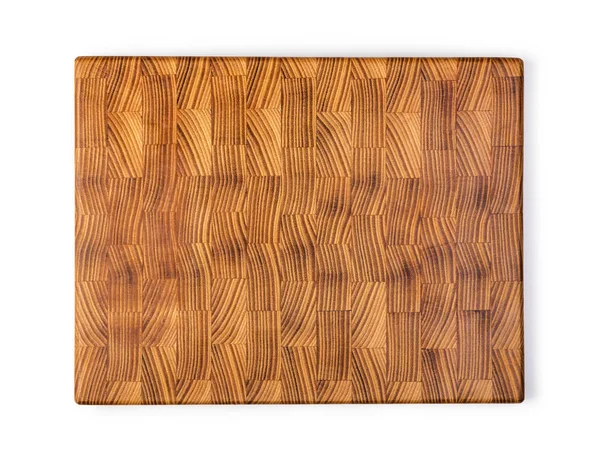 Wooden Board White Background — Stock Photo, Image