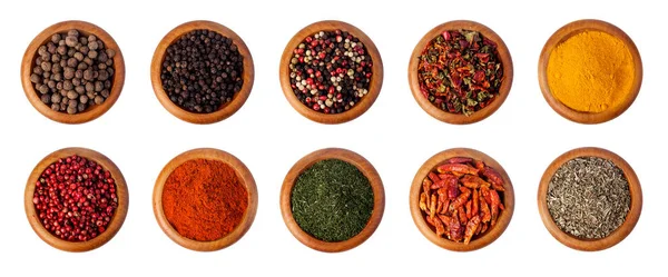 Spices White Background — Stock Photo, Image