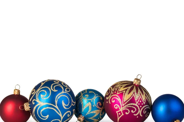 白い背景に隔離されたクリスマスボール — ストック写真
