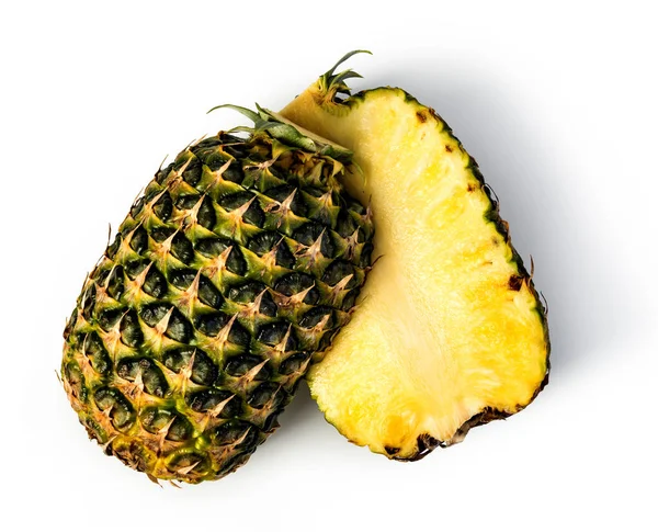 Ananas Izolat Fundal Alb — Fotografie, imagine de stoc