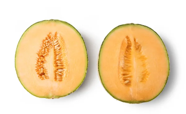 Melon Isolerade Vit Bakgrund — Stockfoto