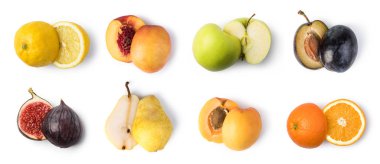 meyve izole üzerinde beyaz arka plan belirleme