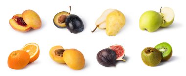 meyve izole üzerinde beyaz arka plan belirleme