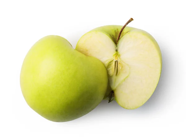 Apfelfrüchte Isoliert Auf Weißem Hintergrund — Stockfoto