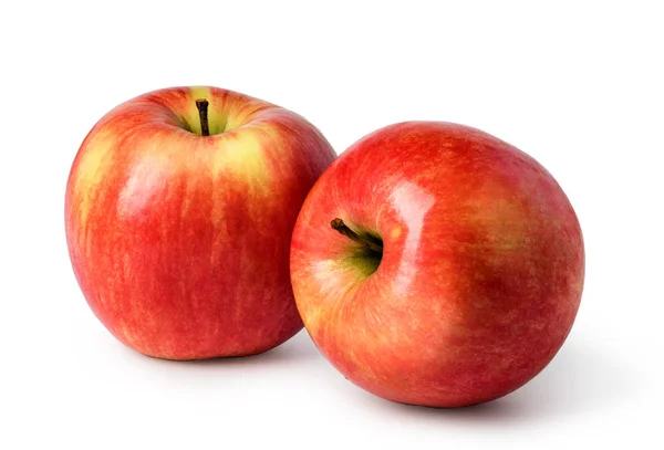 Apfelfrüchte Isoliert Auf Weißem Hintergrund — Stockfoto