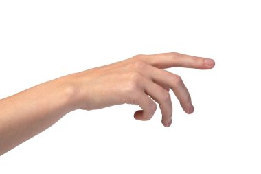 beyaz izole kadın eli