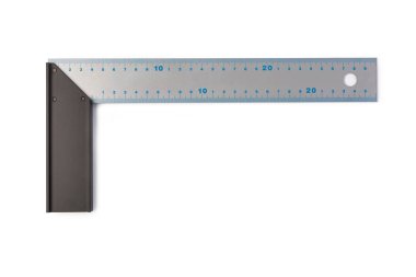 Beyaz bir arka plan üzerinde izole t-square