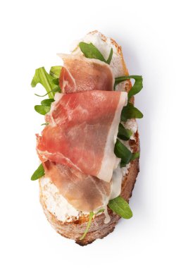 Beyaz arka plan üzerinde geleneksel İspanyolca tapas