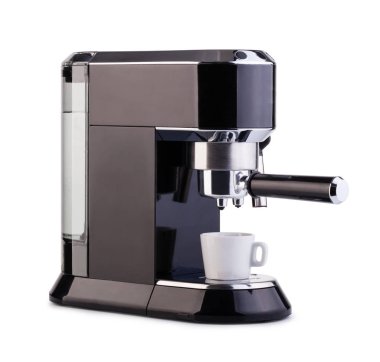 beyaz bir espresso makinesi