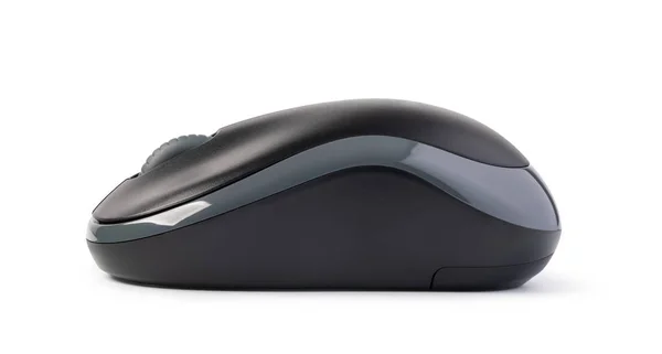 Mouse Del Computer Wireless Isolato Sfondo Bianco — Foto Stock