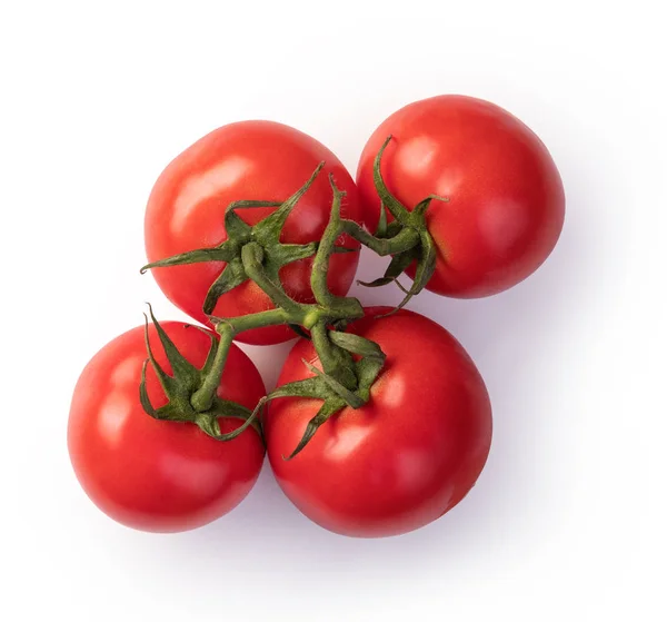 Wiśnia Pomidorowa Izolowana Białym Tle — Zdjęcie stockowe