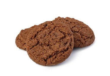 Beyaz arkaplanda izole edilmiş çerezler