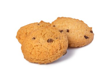 Beyaz arkaplanda izole edilmiş çerezler