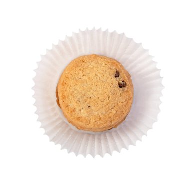 Beyaz arkaplanda izole edilmiş çerezler