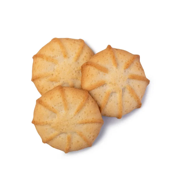 Cookies Isolados Fundo Branco — Fotografia de Stock