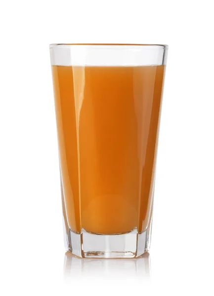 Glass Juice White Background — Stock Photo, Image