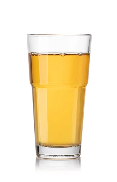 Glas Appelsap Een Witte Achtergrond — Stockfoto