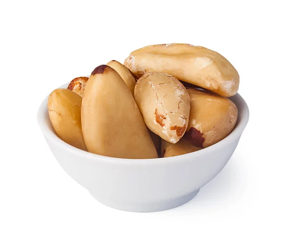 Brazil Nuts White Background — Stock Photo, Image