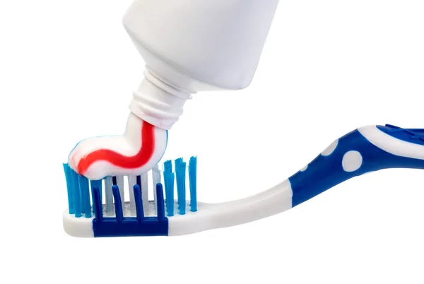 Toothbrush and toothpaste — Stock Photo, Image