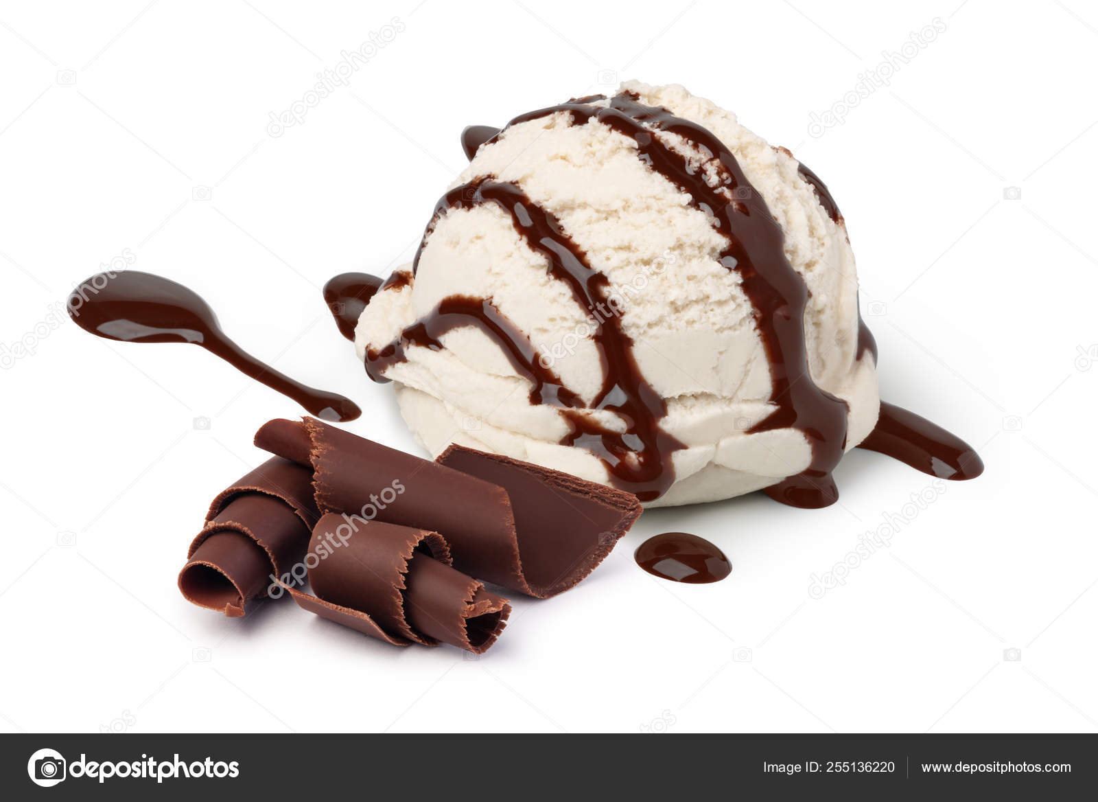 Vanilla Ice Cream Scoop Wallpaper